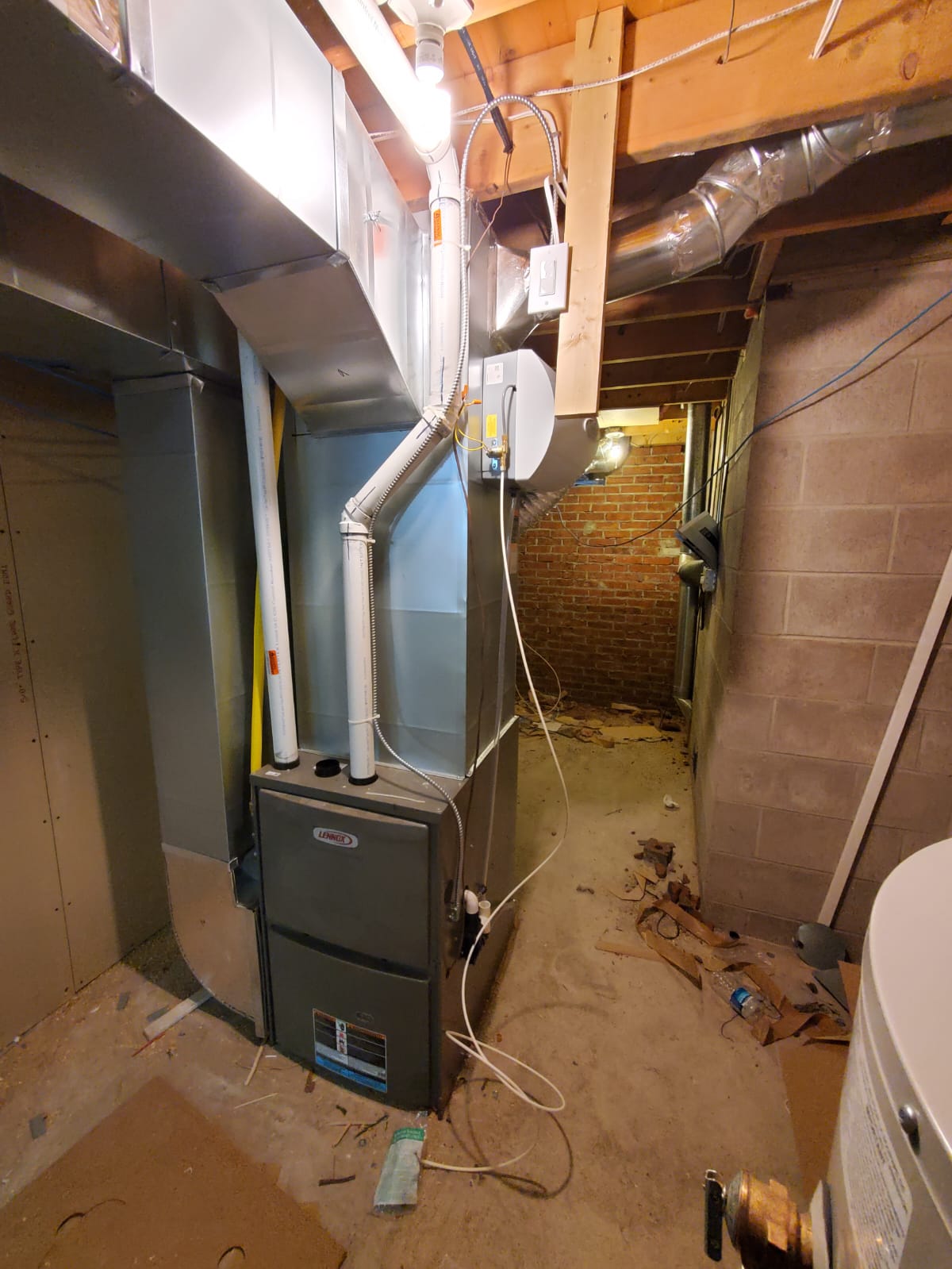 Rectangular Duct work | Basement duct installation | New Addition Ductwork
